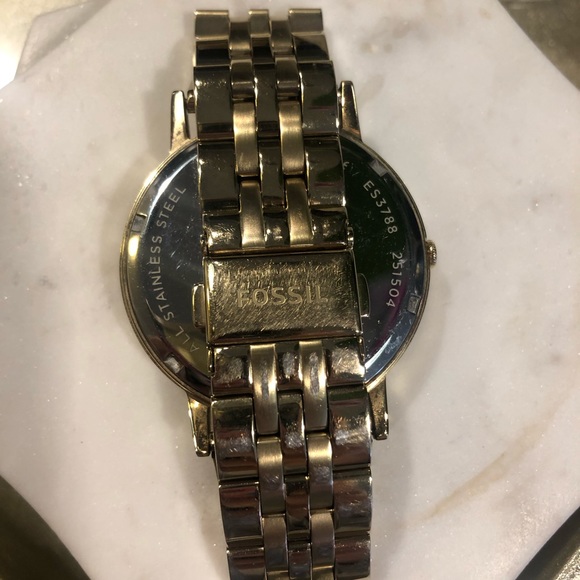Fossil Gold oversized boyfriend watch - Picture 2 of 5
